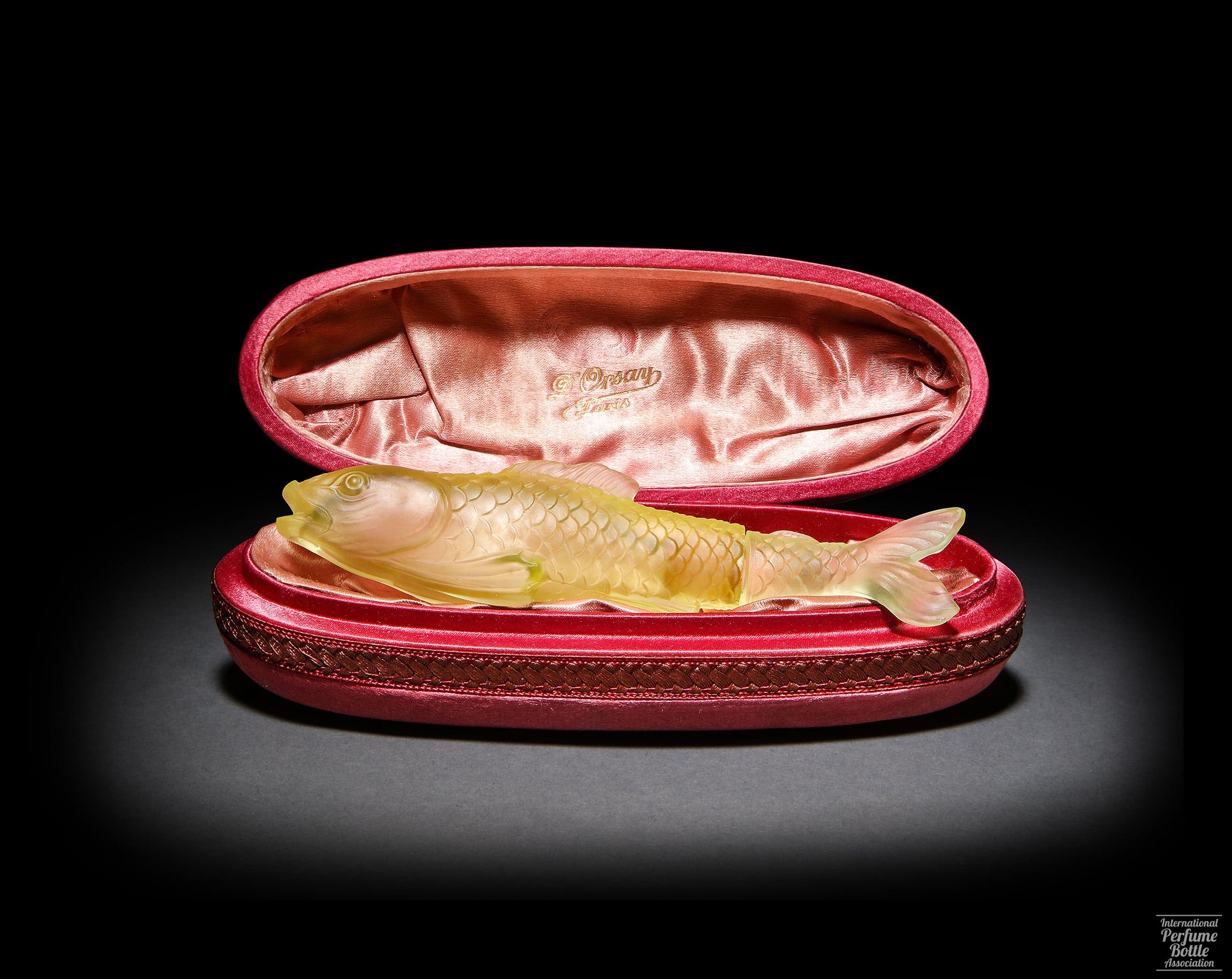 "Bonjour" Figural Fish Bottle by D'Orsay