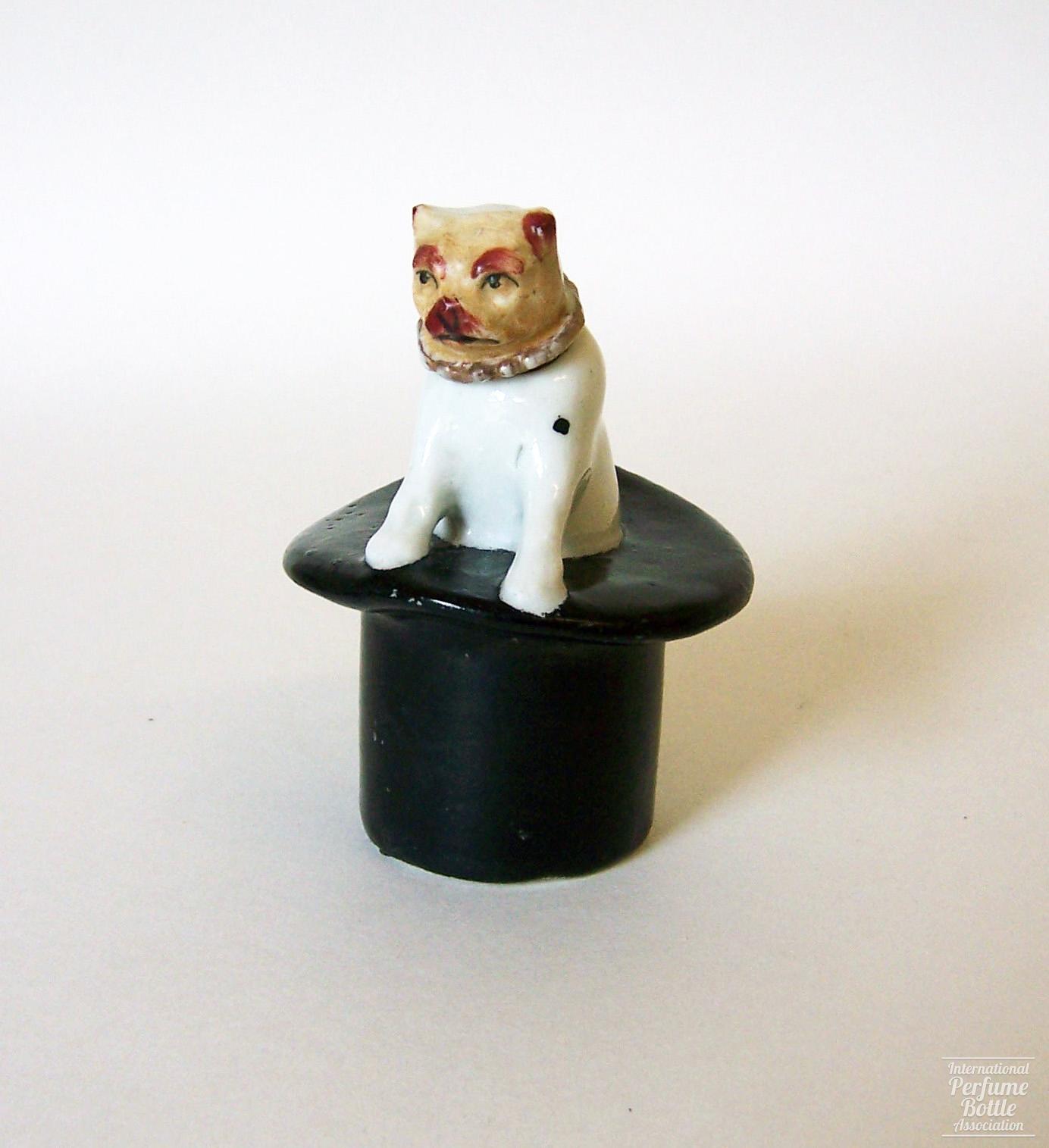 Porcelain Dog in Hat by Star Perfumery Works