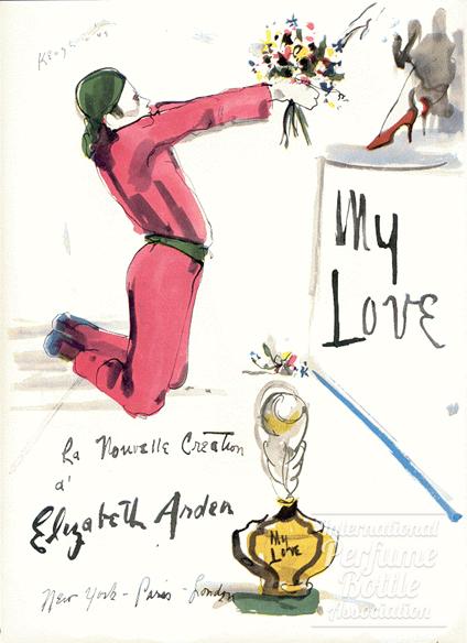 "My Love" by Elizabeth Arden Advertisement by Keogh 1949