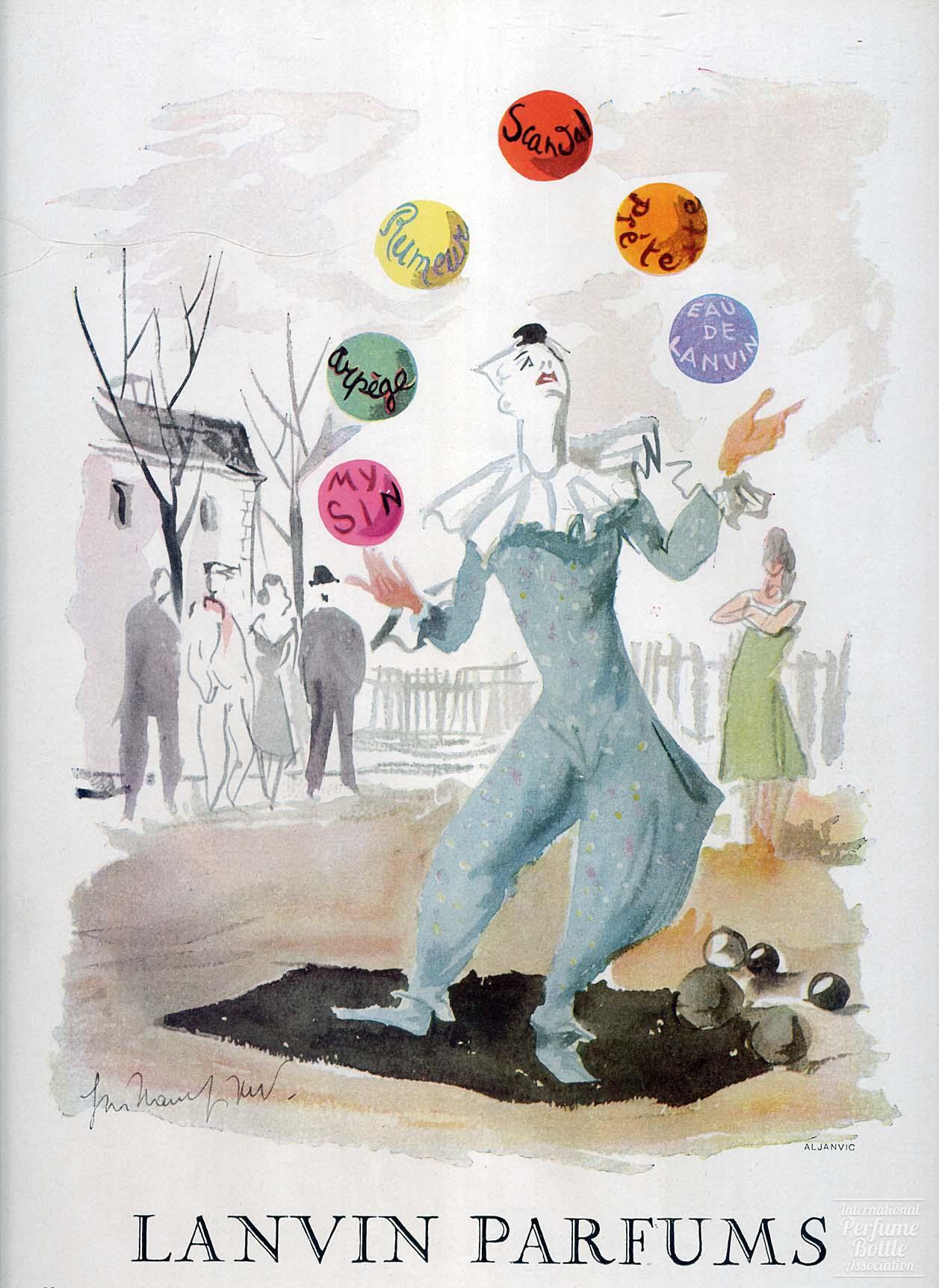 Lanvin Parfums Advertisement-1956