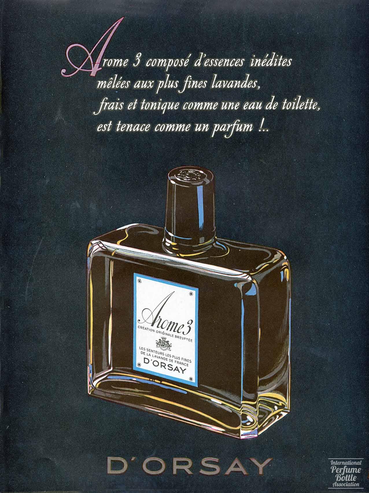 "Arome 3" by D'Orsay Advertisement - 1948
