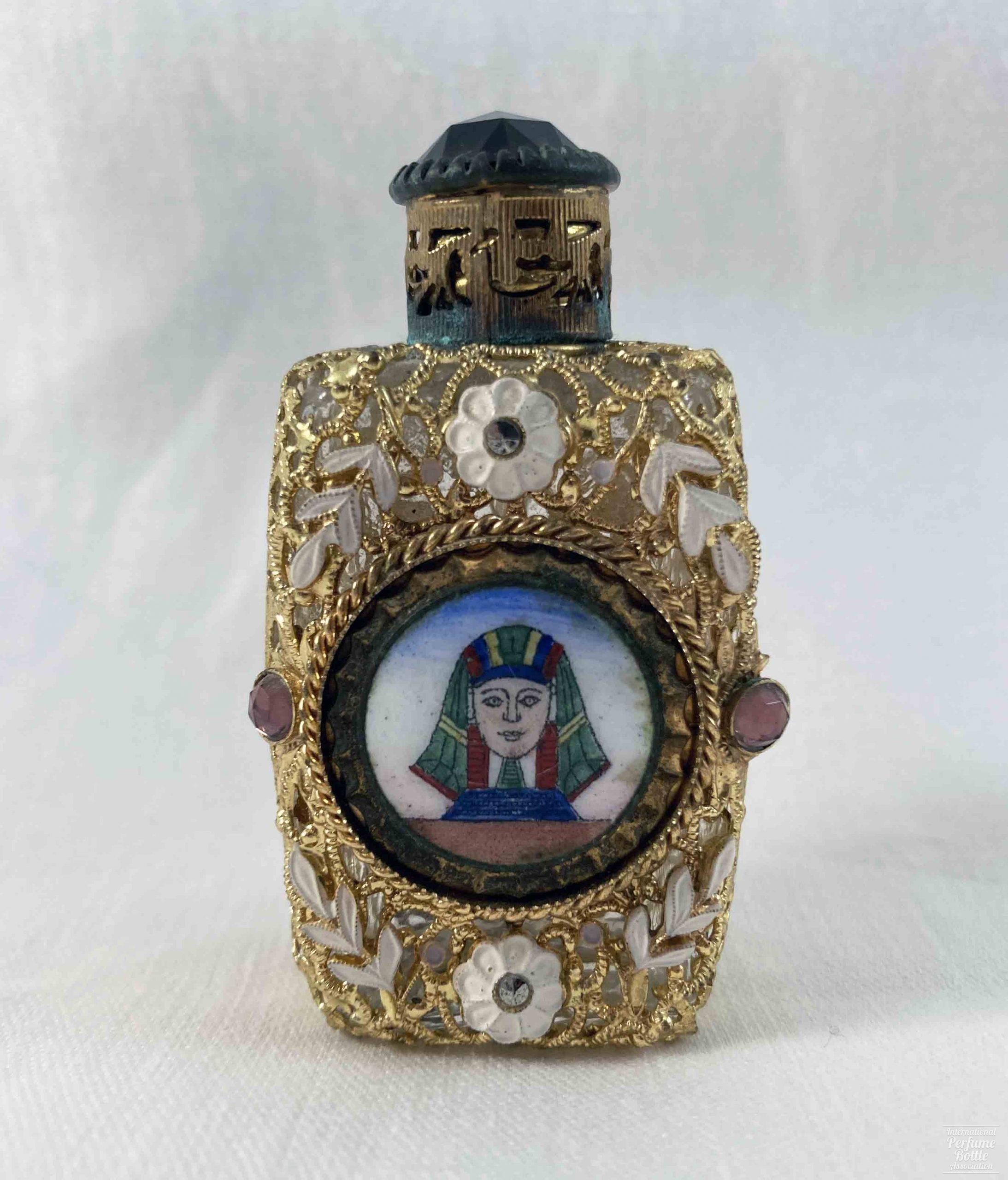 Czech Bottle With Portrait of Pharaoh