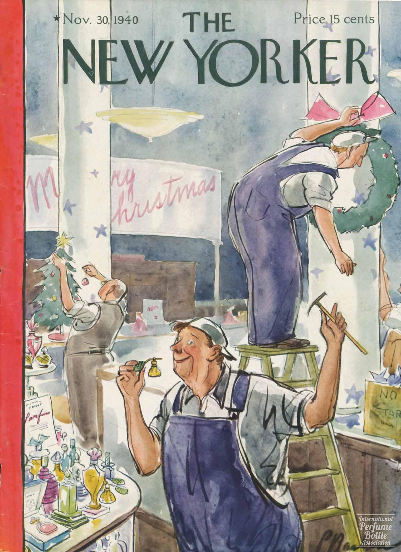 Decorating the Perfume Department for Christmas - The New Yorker