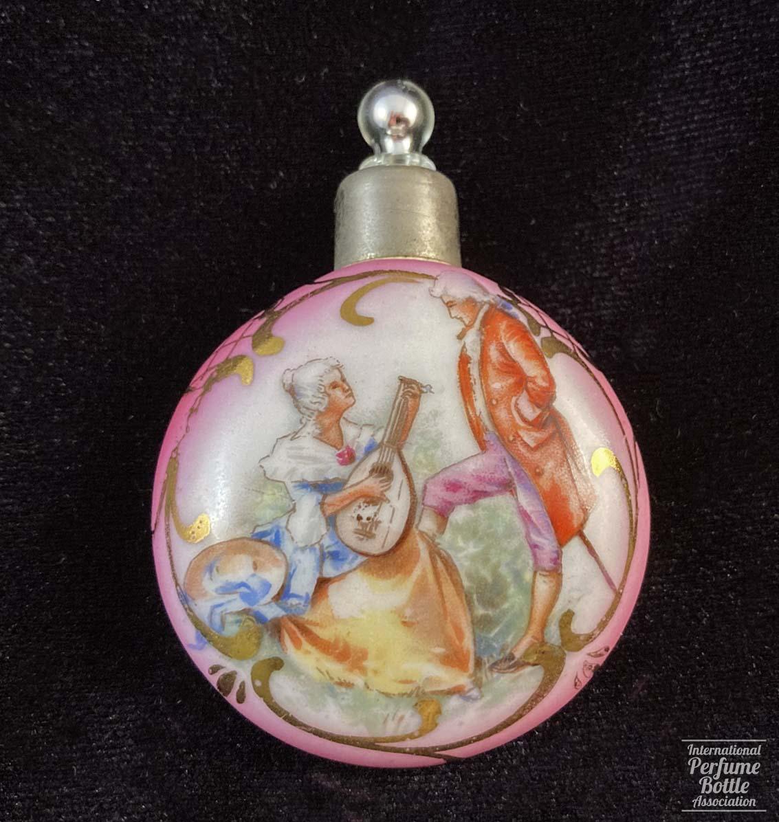 Pink Opaline Czech Bottle