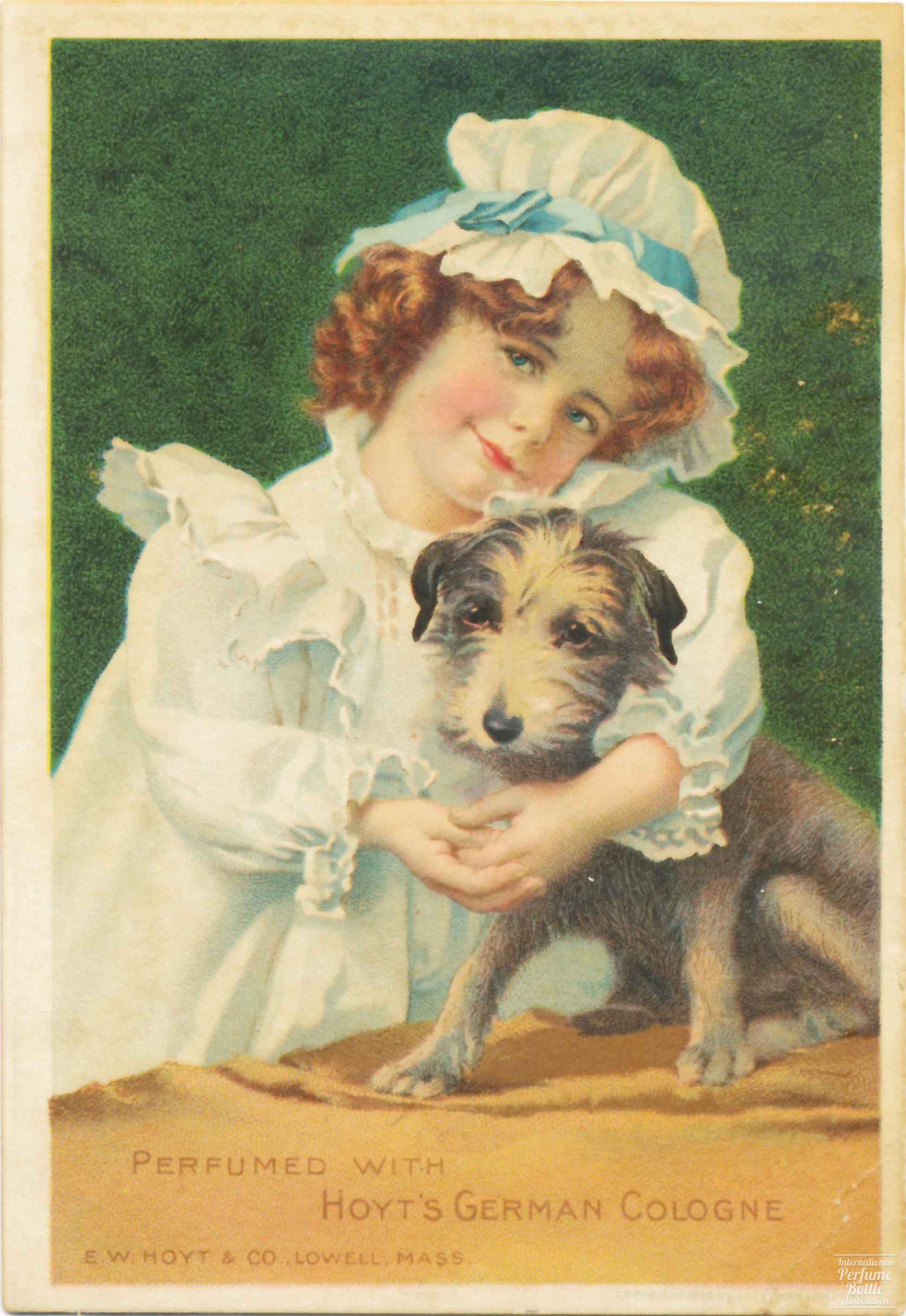“Hoyt’s German Cologne” Scent Card by E. W. Hoyt & Co. – 1888