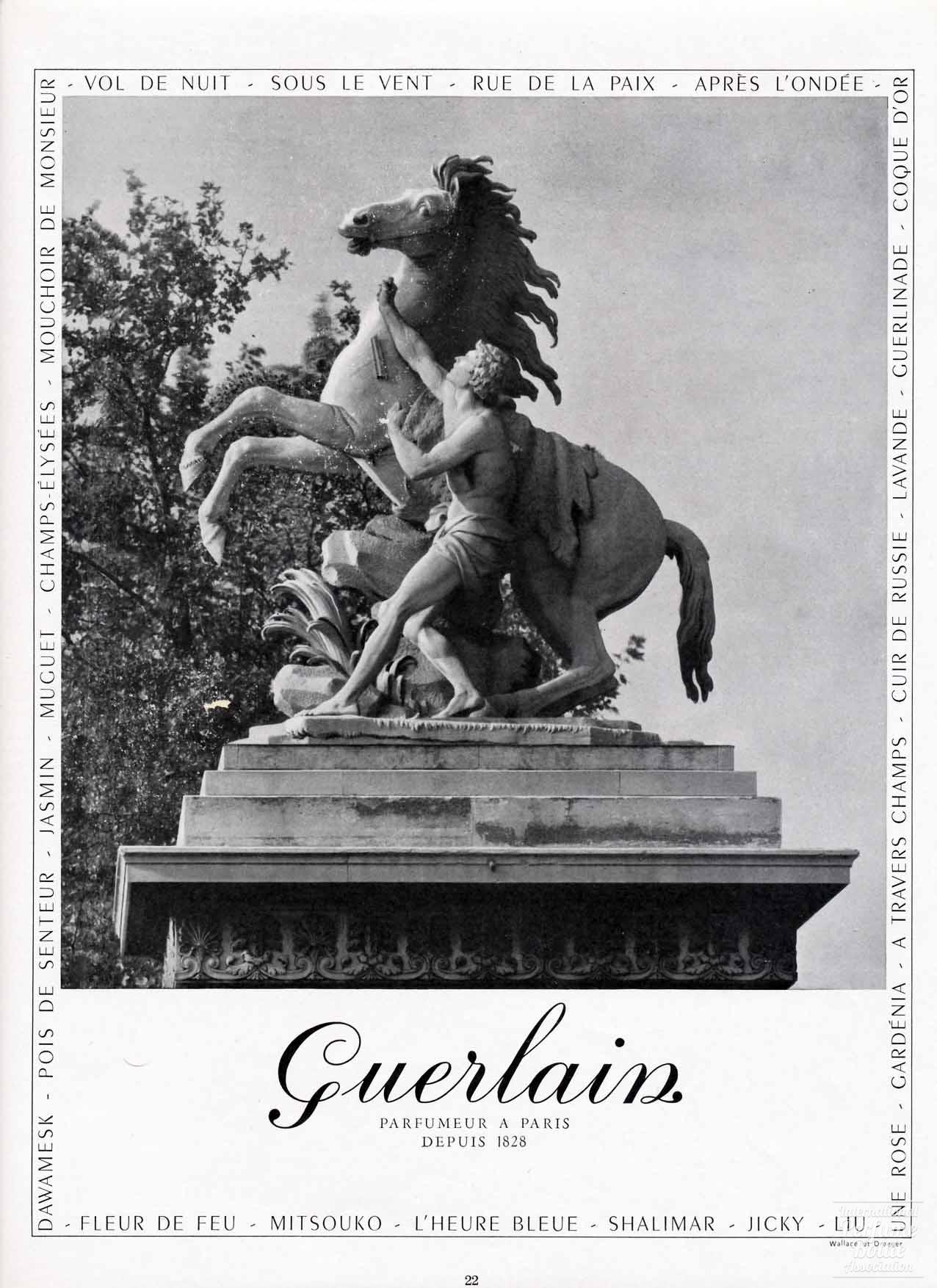 Perfumes by Guerlain Advertisement - 1956