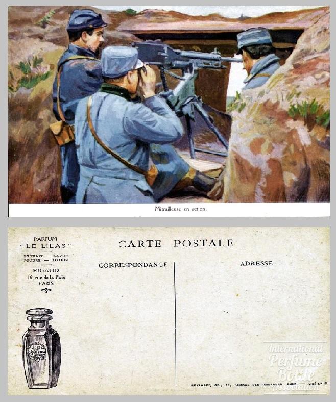 “Las Lilas” by Rigaud Advertising Post Card – c 1915