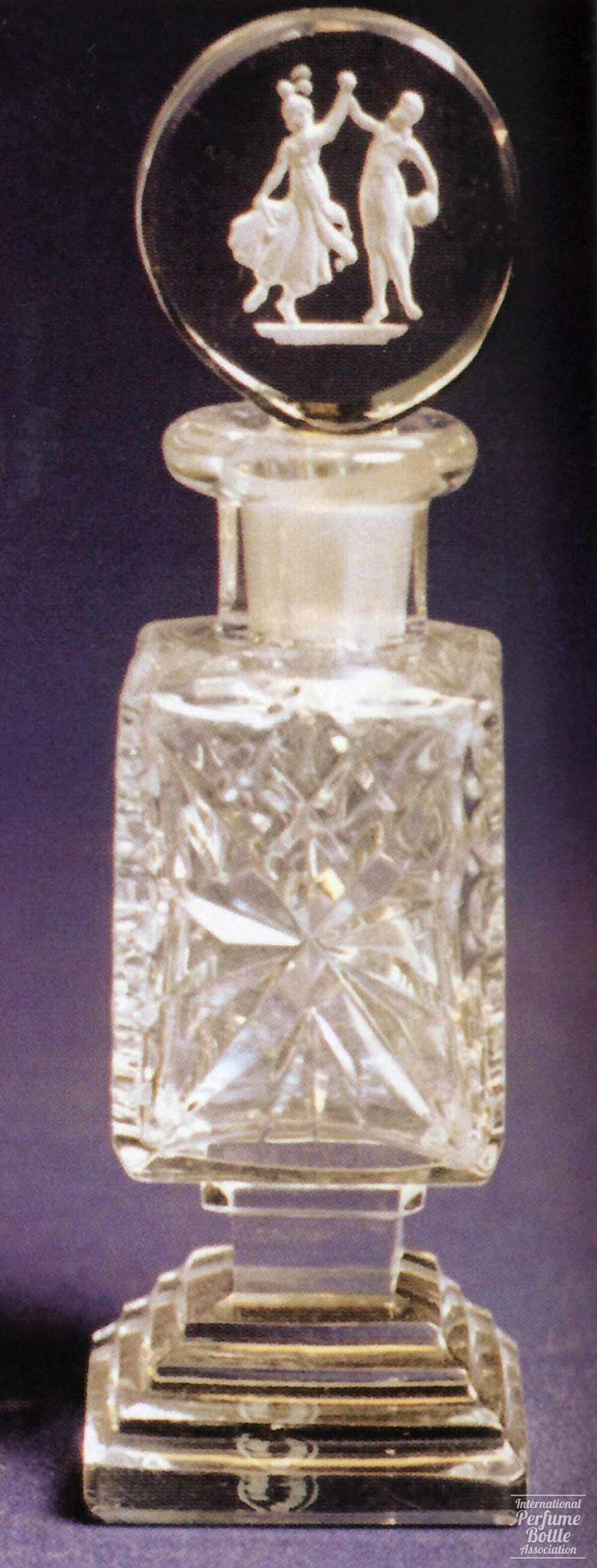 Czech Bottle With Victorian Dancers