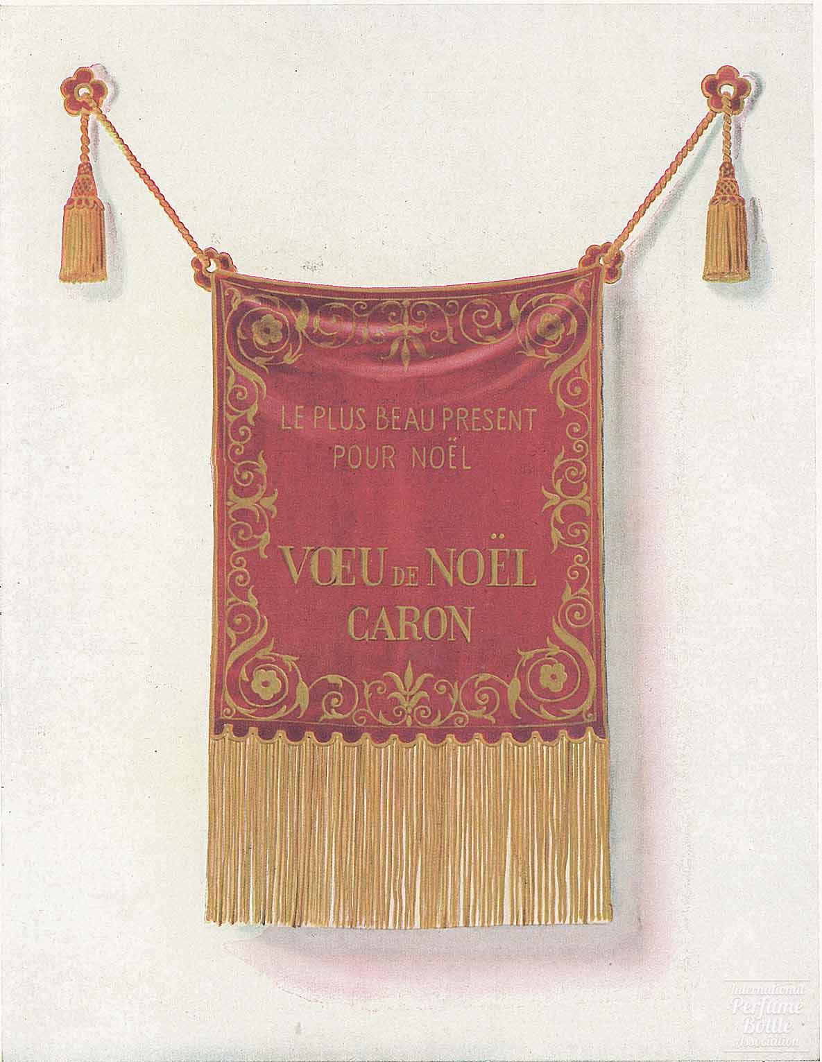 “Voeu de Noël” by Caron Advertisement – 1948