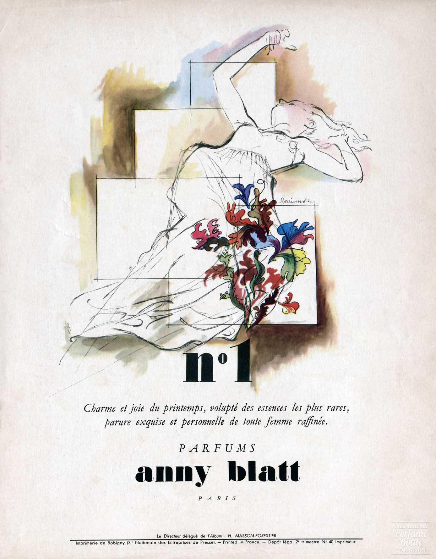 "No 1" by Anny Blatt Advertisement - 1947