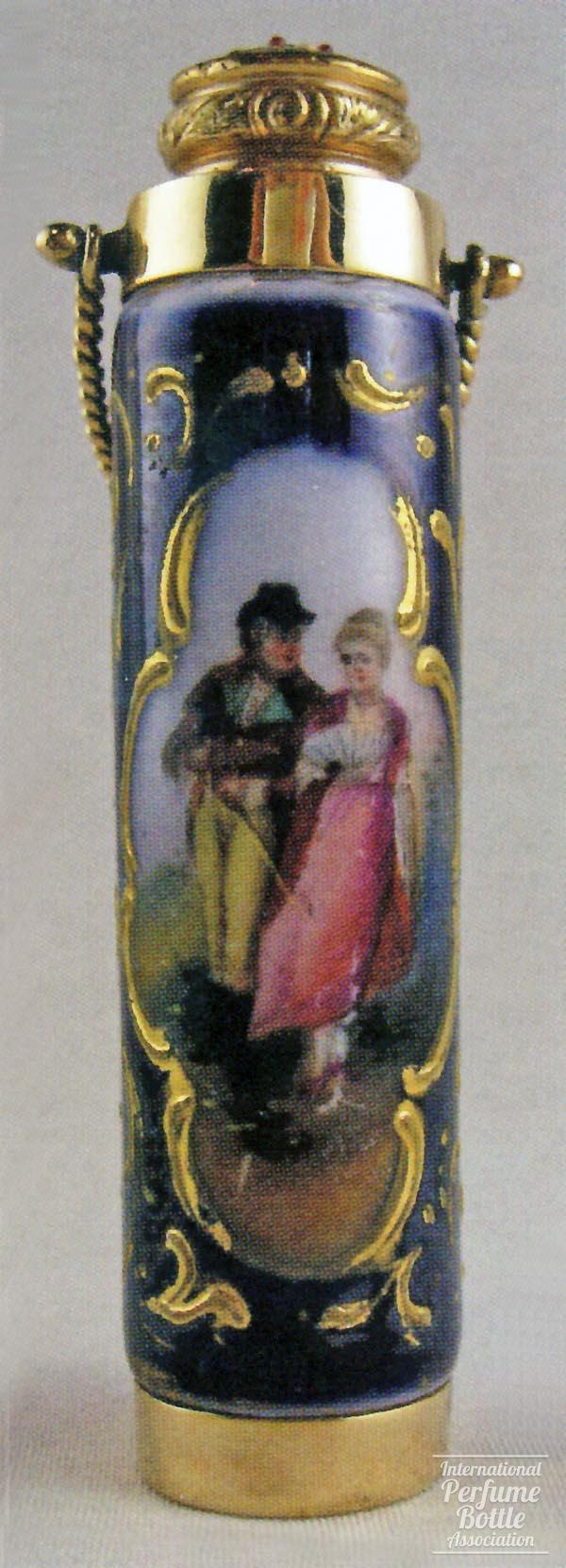 Blue and Gold Enamel Perfume