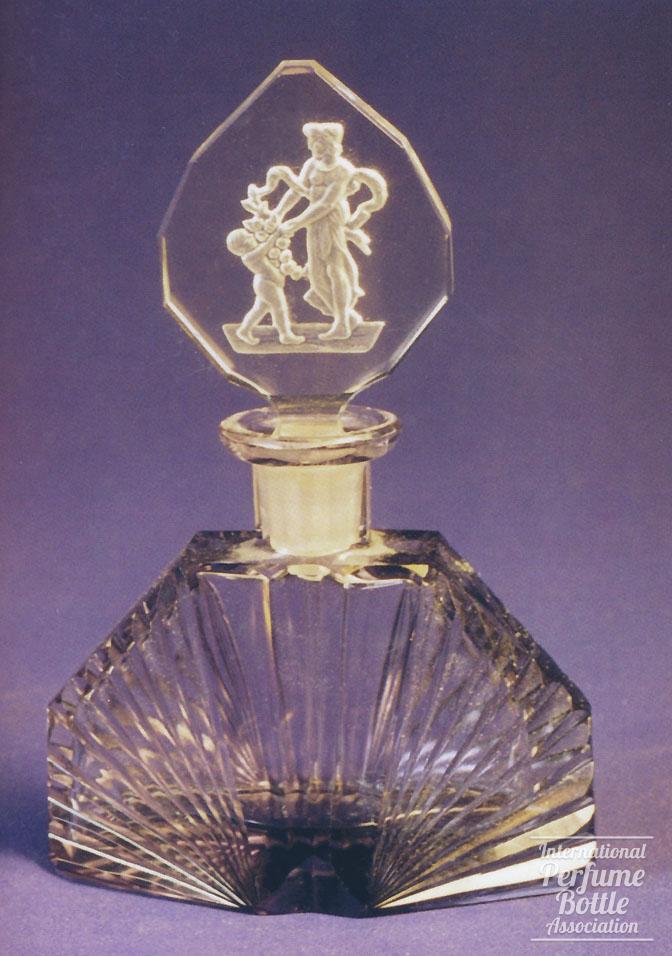 Violet Goddess and Cherub Bottle