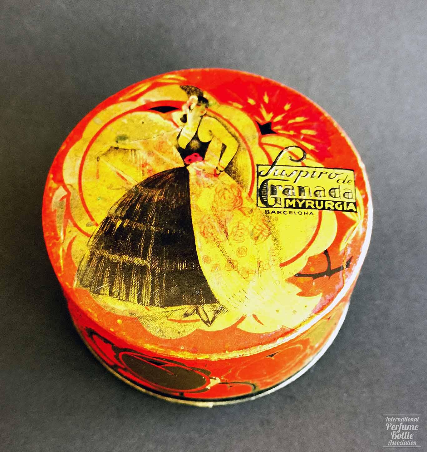 "Suspiro de Granada" Powder Box by Myrurgia