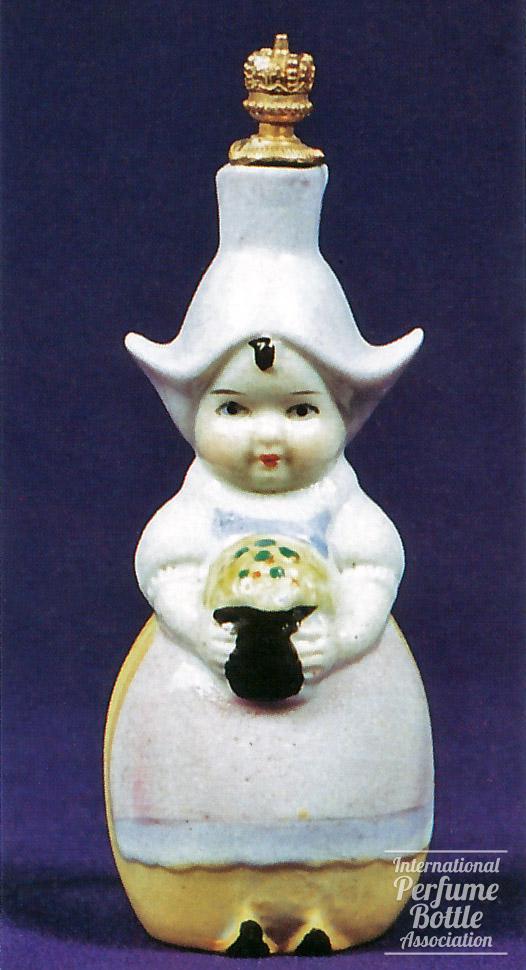 Dutch Girl Holding Flowers