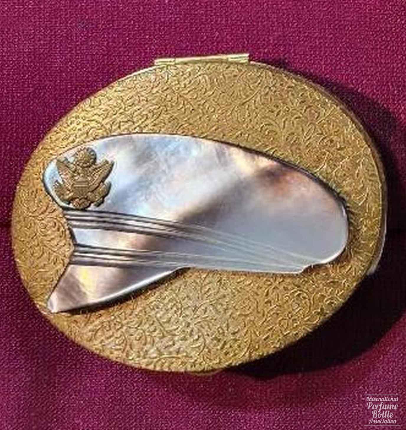 Oval Compact With Military Hat by Cara Mia