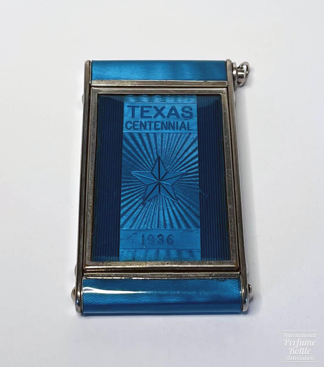 Blue Guilloché Texas Centennial Compact