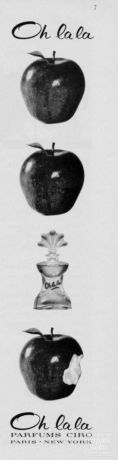 "Oh La La" by Ciro Advertisement - 1962