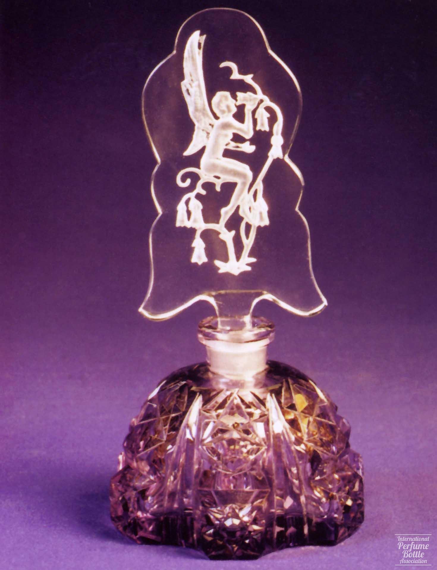 Violet Winged Nymph With Flowers