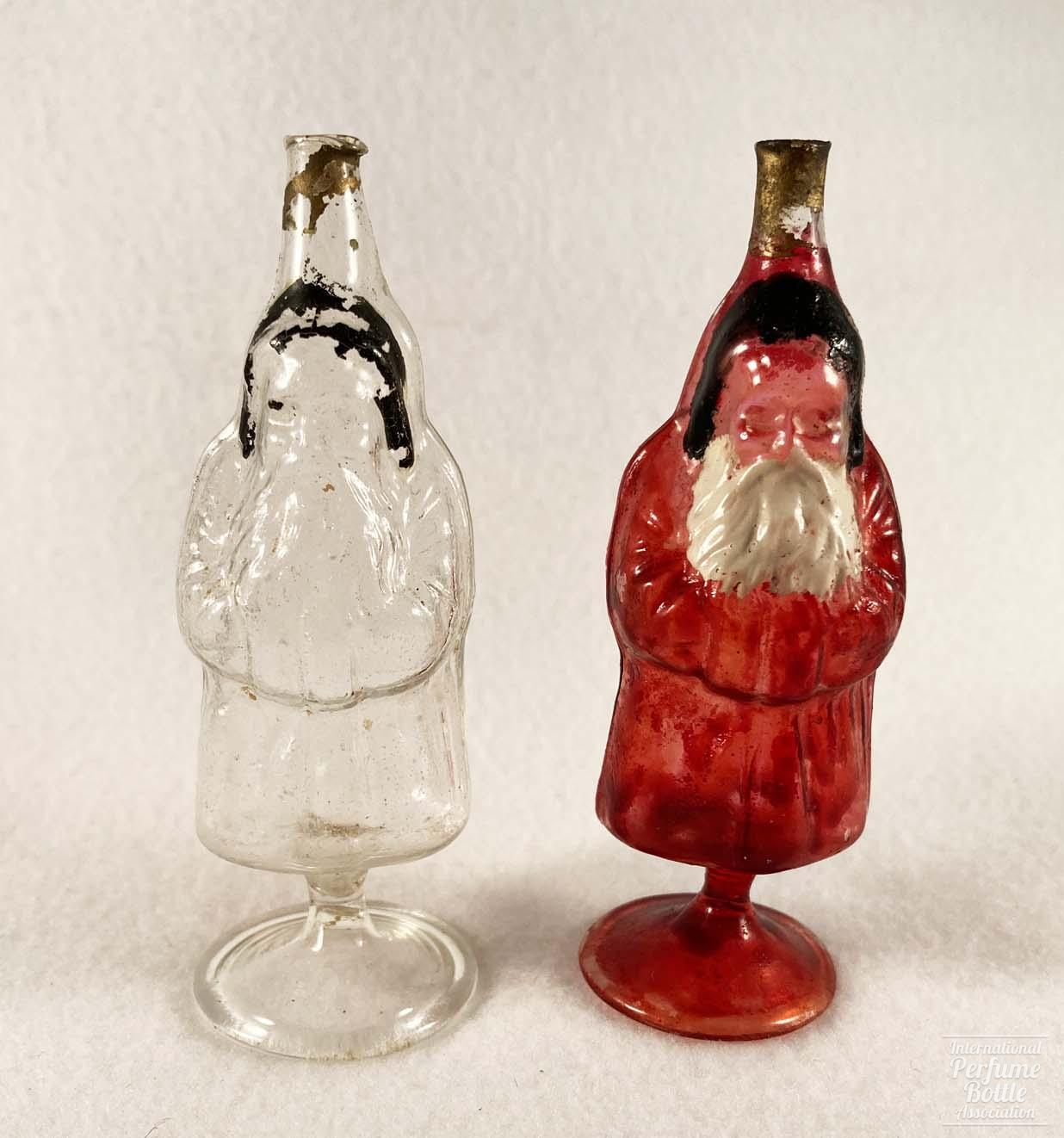 Hand Blown Santa Claus Bottles