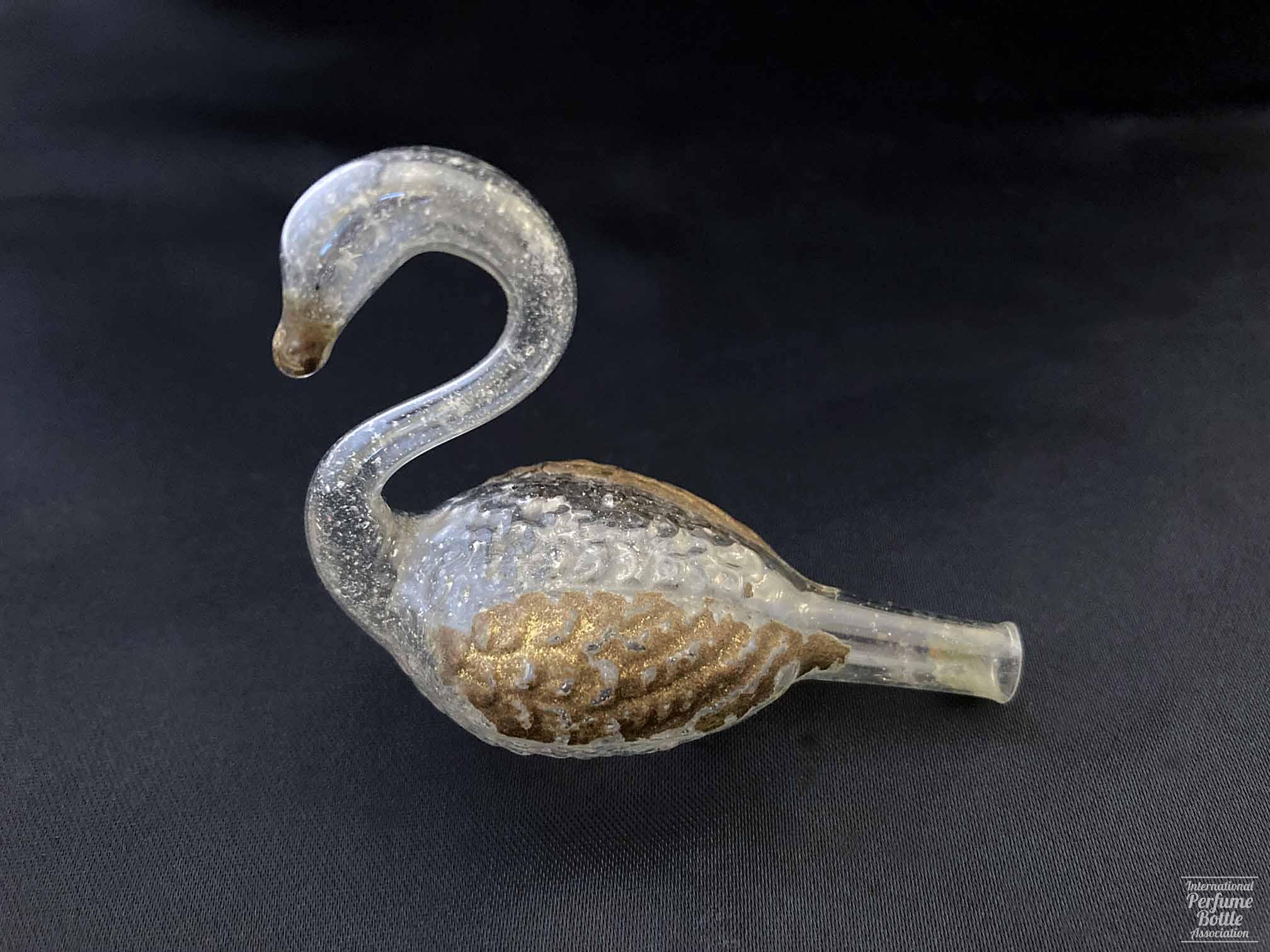 Hand Blown Swan Bottle