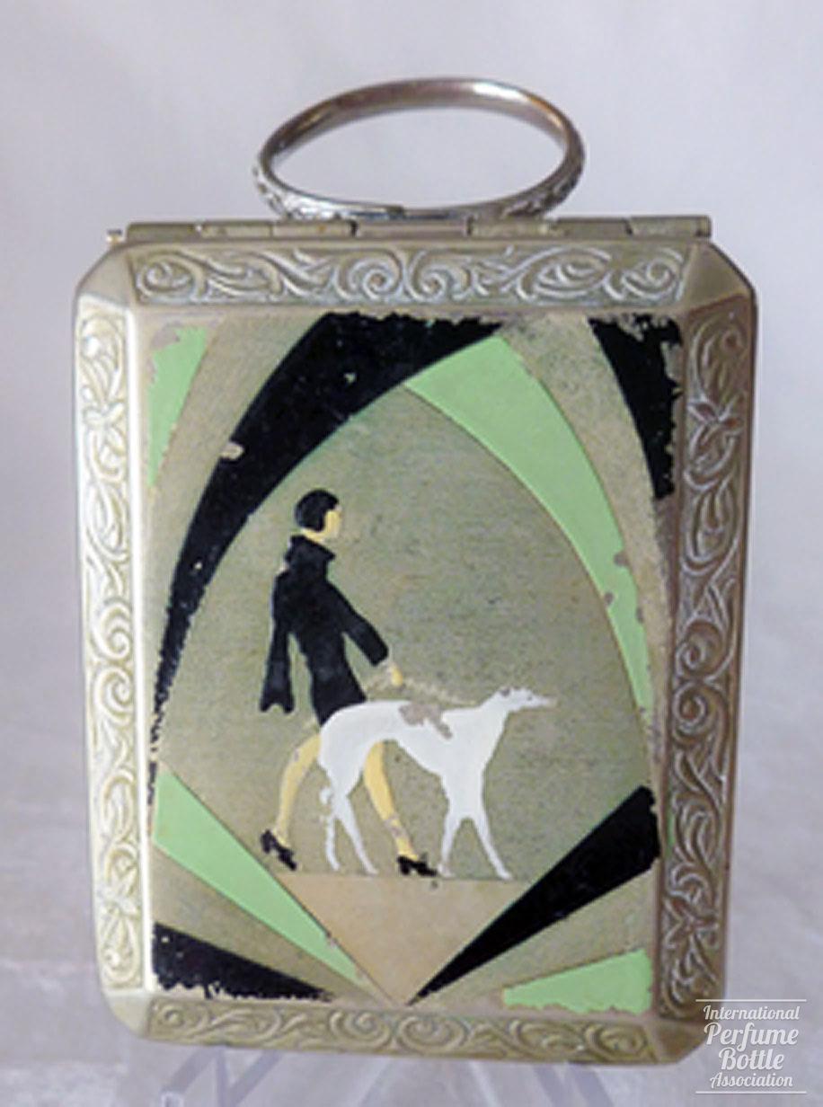 Lady Walking Russian Wolfhound Compact