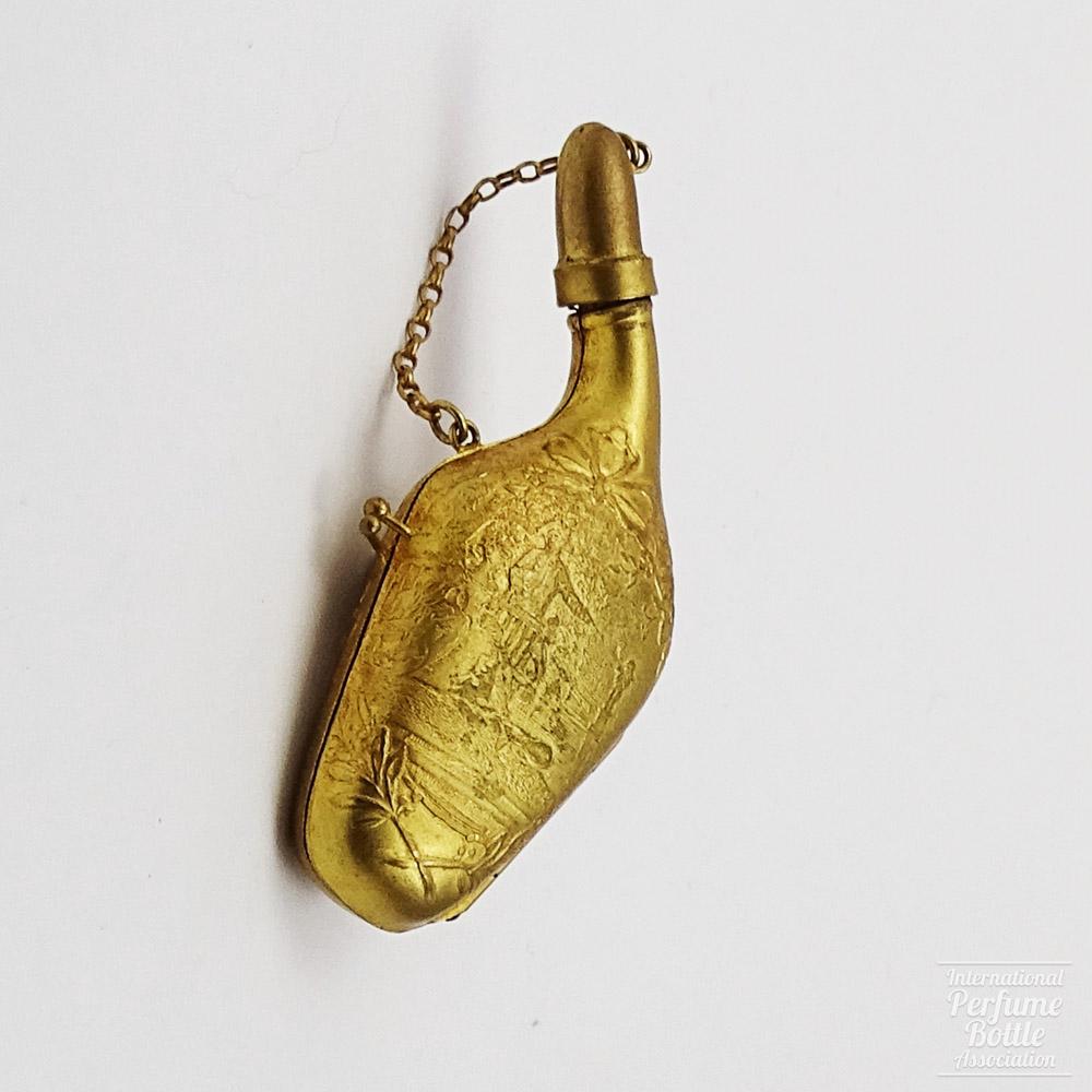 Pistolet Scent Bottle With Courting Couple