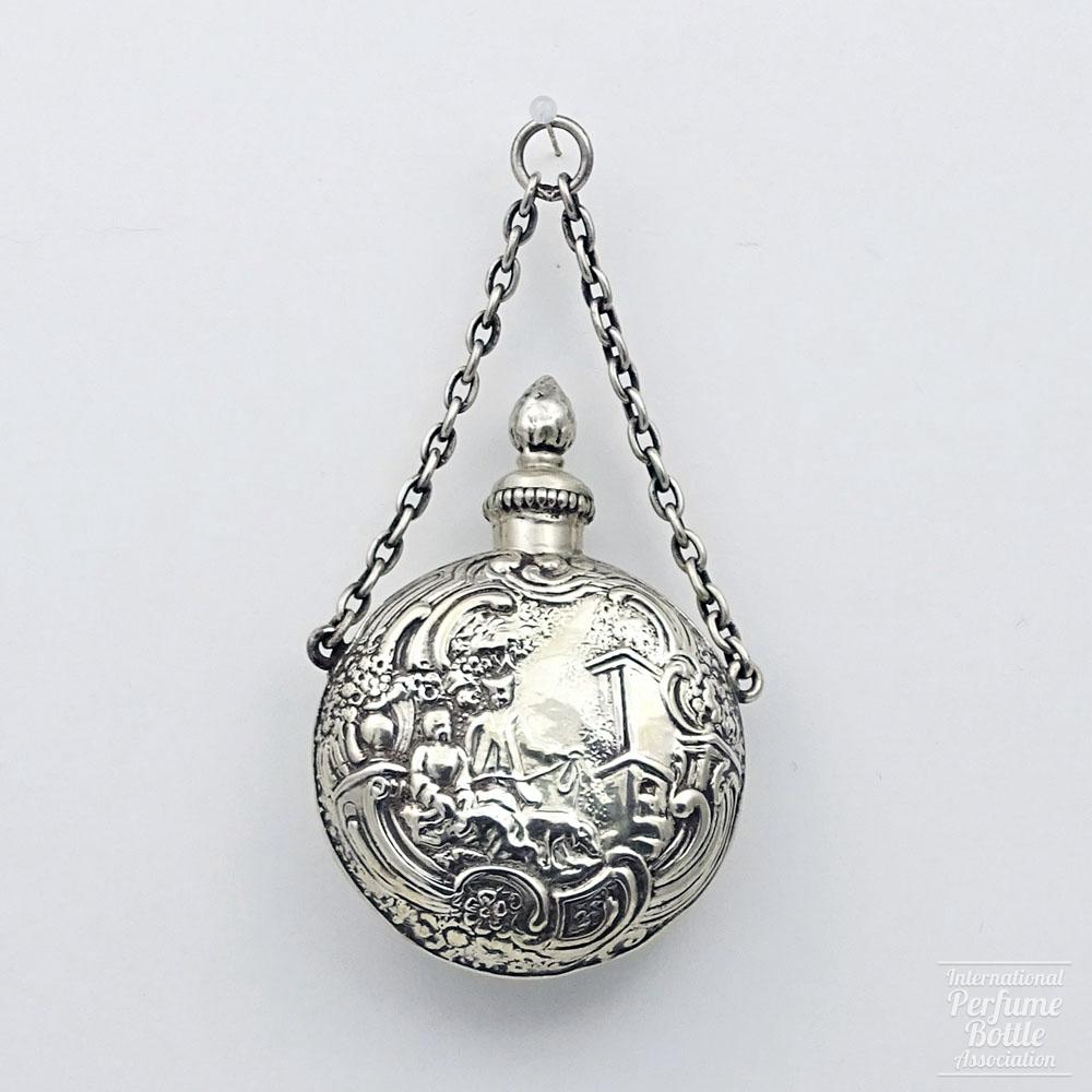 German Silver Scent Bottle