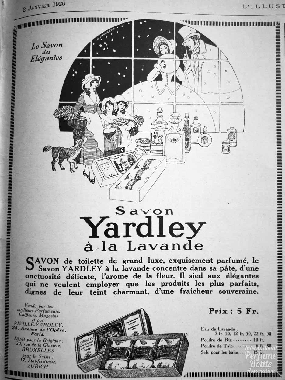 Lavender Soaps by Yardley Advertisement - 1926