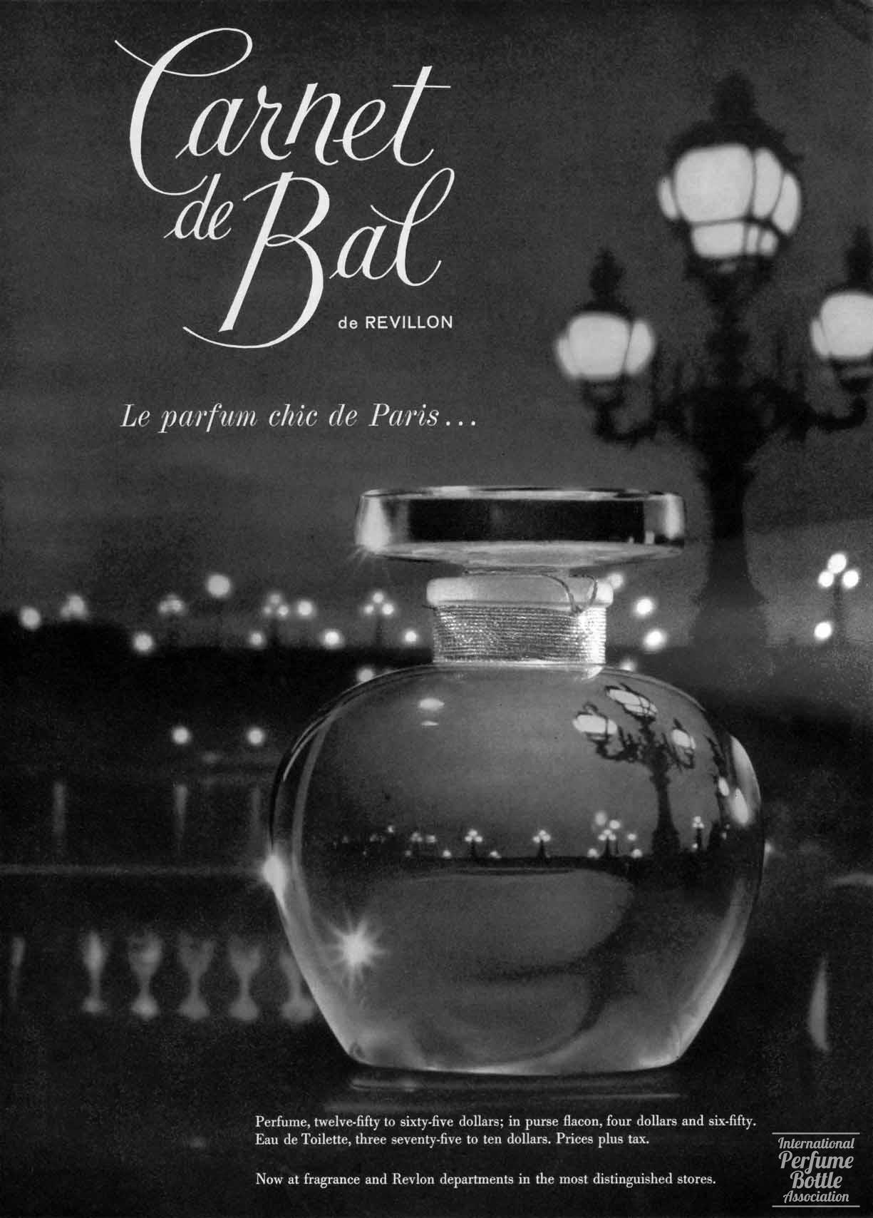 "Carnet de Bal" by Revillon Advertisement - 1959