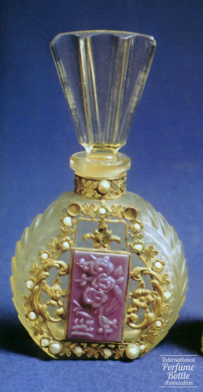 Yellow Czech With Lavender Roses