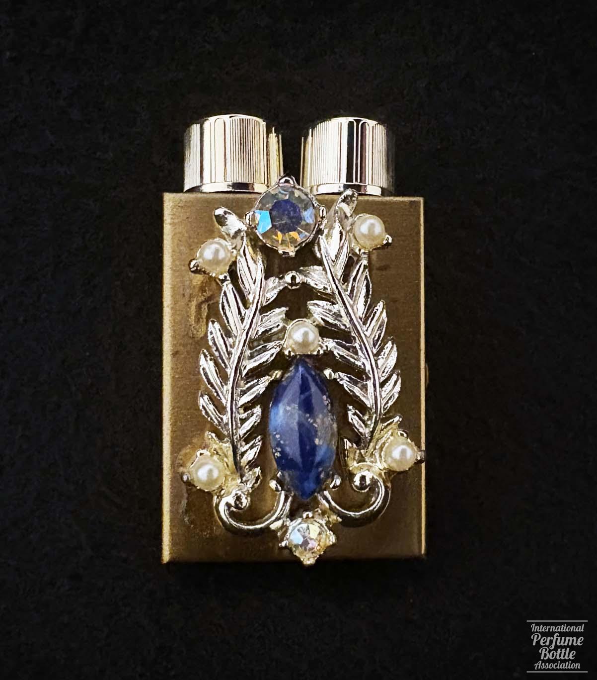 Twin Perfumes in Jeweled Case