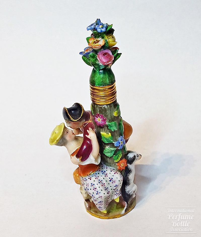 "Gallant Conversation" Scent Bottle by Meissen